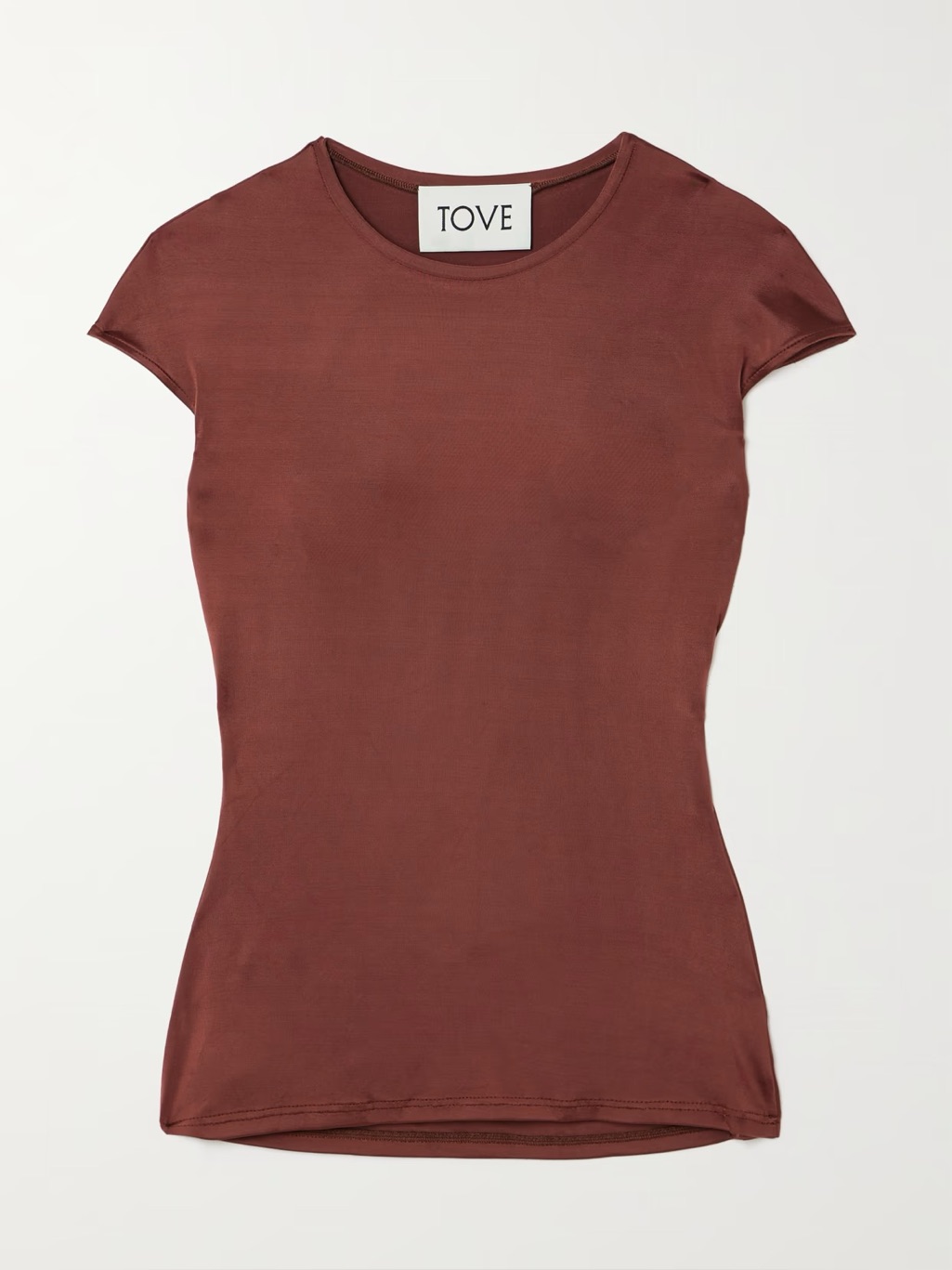 Tove Deca Stretch-Jersey Top Brown Fr38